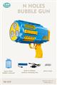 Blue Electric Bubble Gun With Light