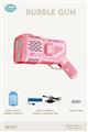 Pink 36 Holes Bubble Gun With Light